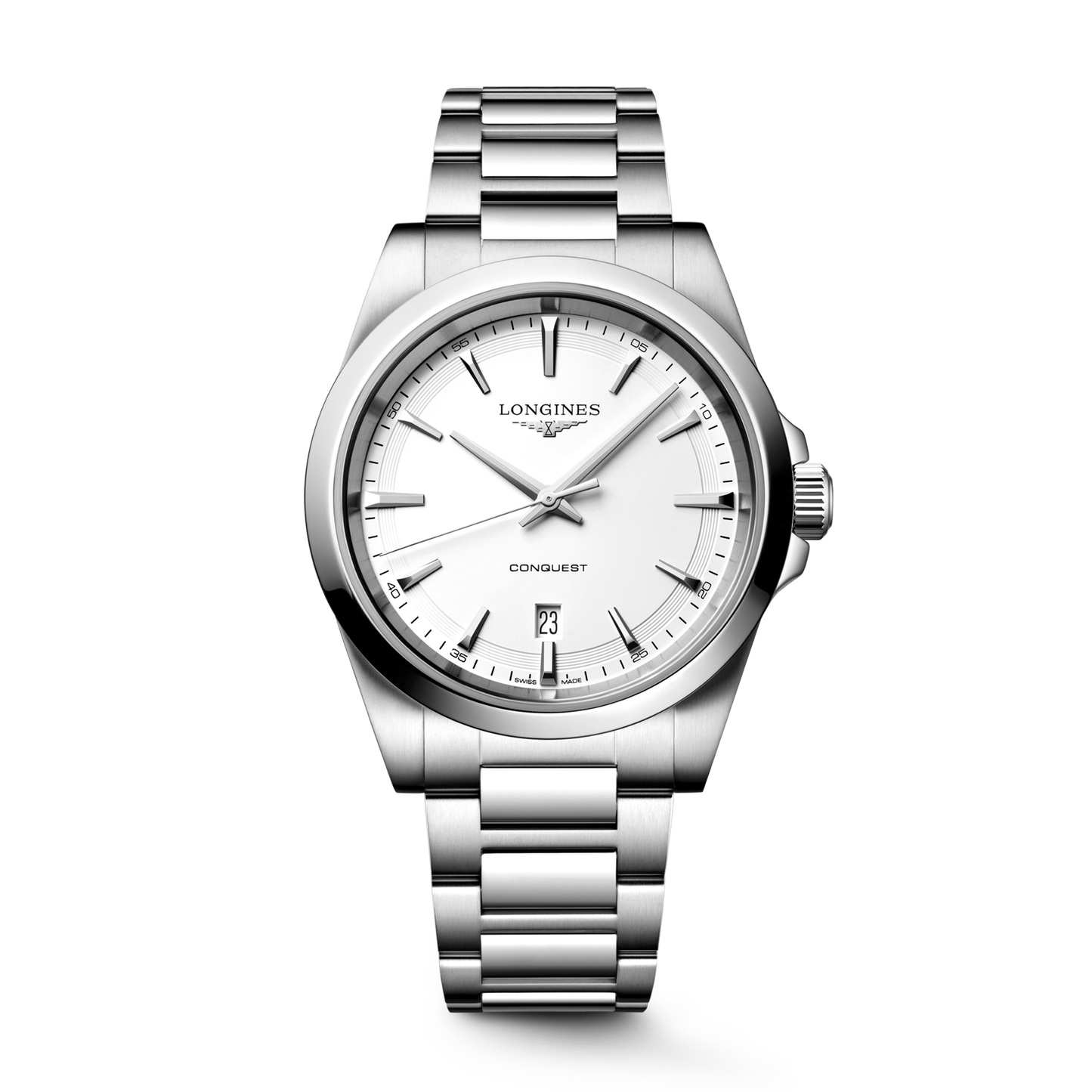 Longines Conquest 41mm White Dial Bracelet