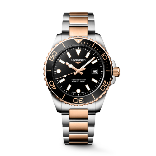 Longines HydroConquest 42mm Black Dial Bracelet