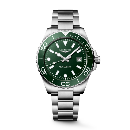Longines HydroConquest 42mm Green Dial Bracelet