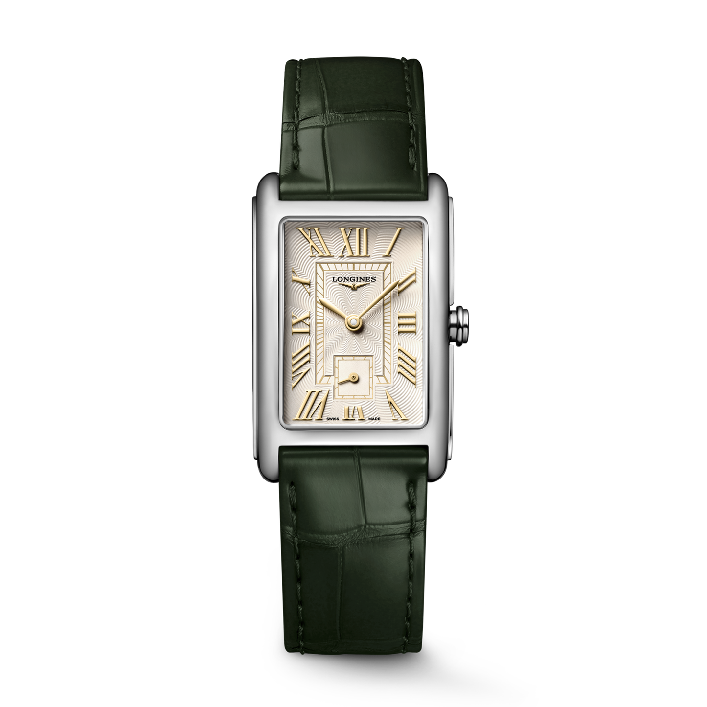 Longines DolceVita 37mm Ivory Gilt Dial Leather Strap