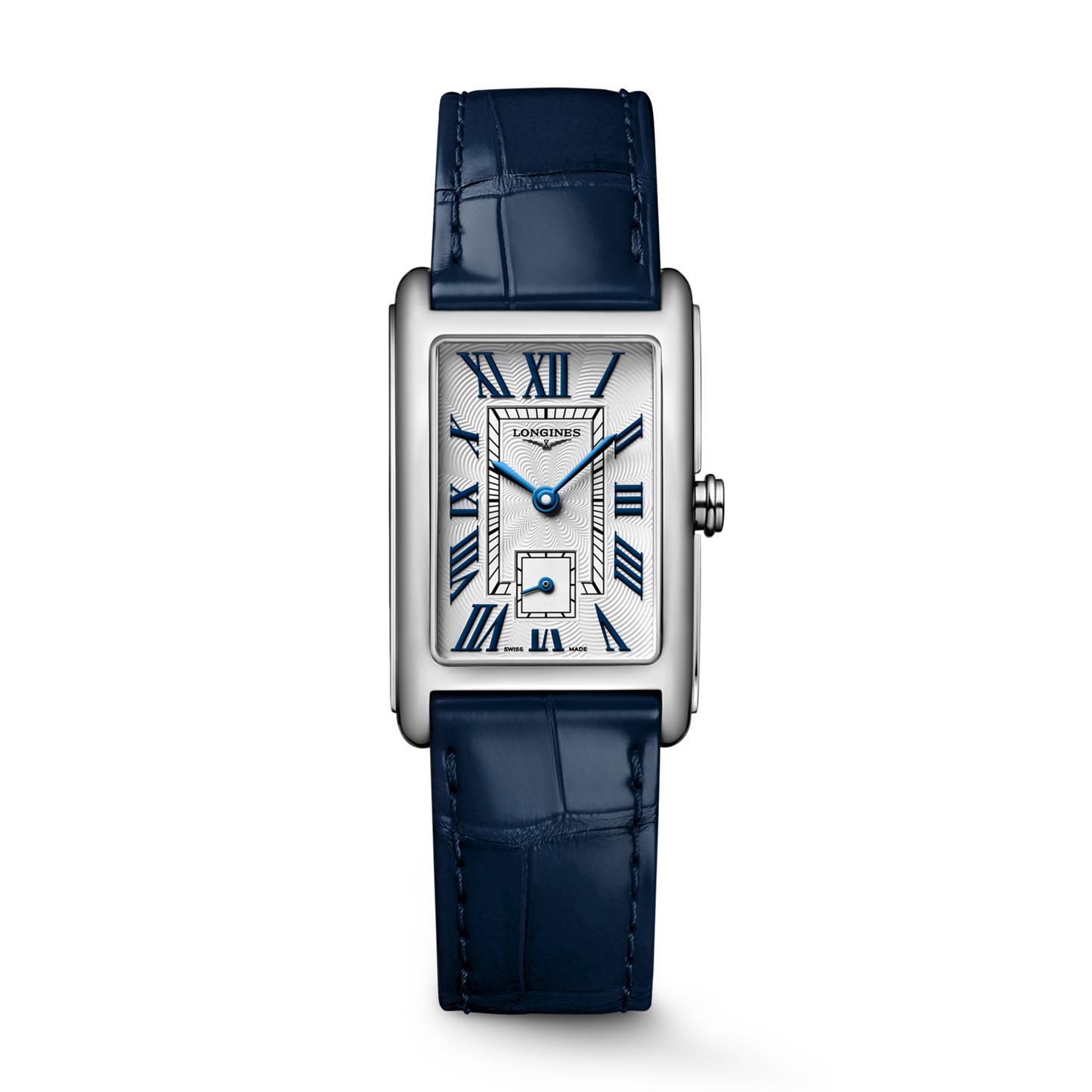 Longines DolceVita 37mm Silver Dial Leather Strap