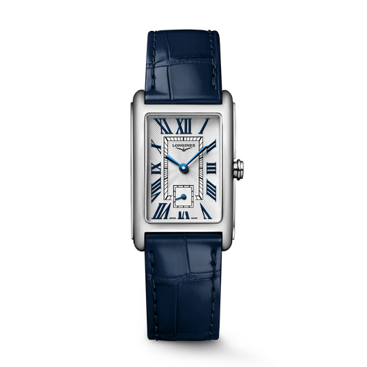 Longines DolceVita 37mm Silver Dial Leather Strap