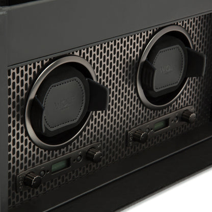 Axis Double Watch Winder With Storage